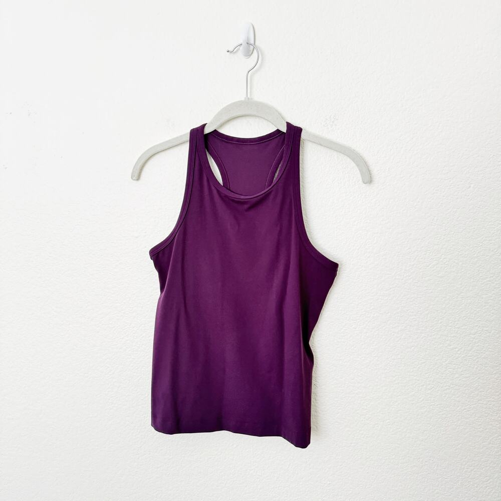 [Lululemon] Dramatic Magenta Purple Align Waist-Length Racerback Tank Workout 6